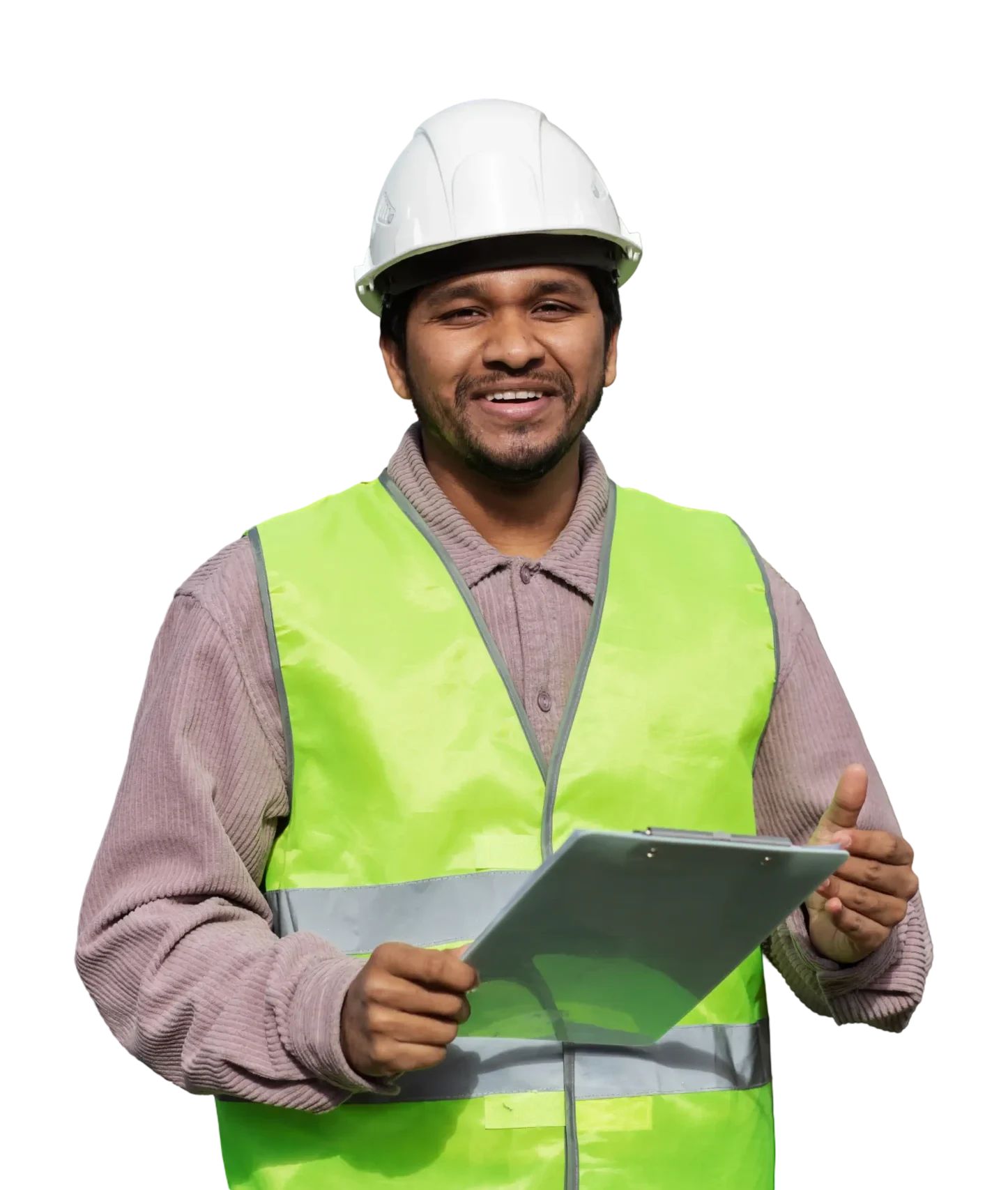 Man holding guide on export process from India