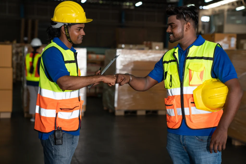 Workers Shaking Hands