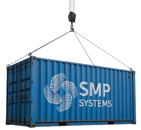 Container of an export company in India