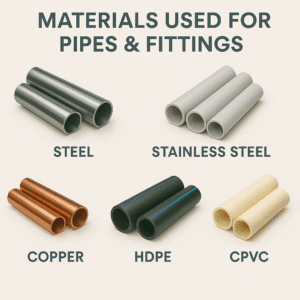Materials Used for Pipes & Fittings